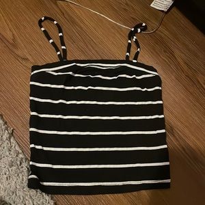 Black and white stripped tank top